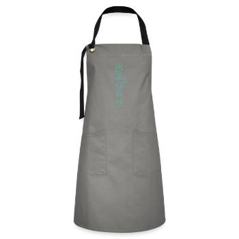 Animal-totem sketch - Artisan Apron - grey/black - Front - Zoe (177cm)