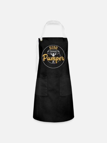 Diso Pumper - Gym - Kontrastschürze - Schwarz/Weiß
