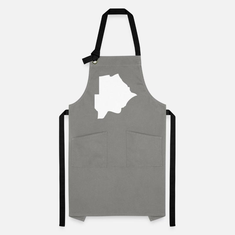 Drapeau de la carte du Botswana Tablier contrasté