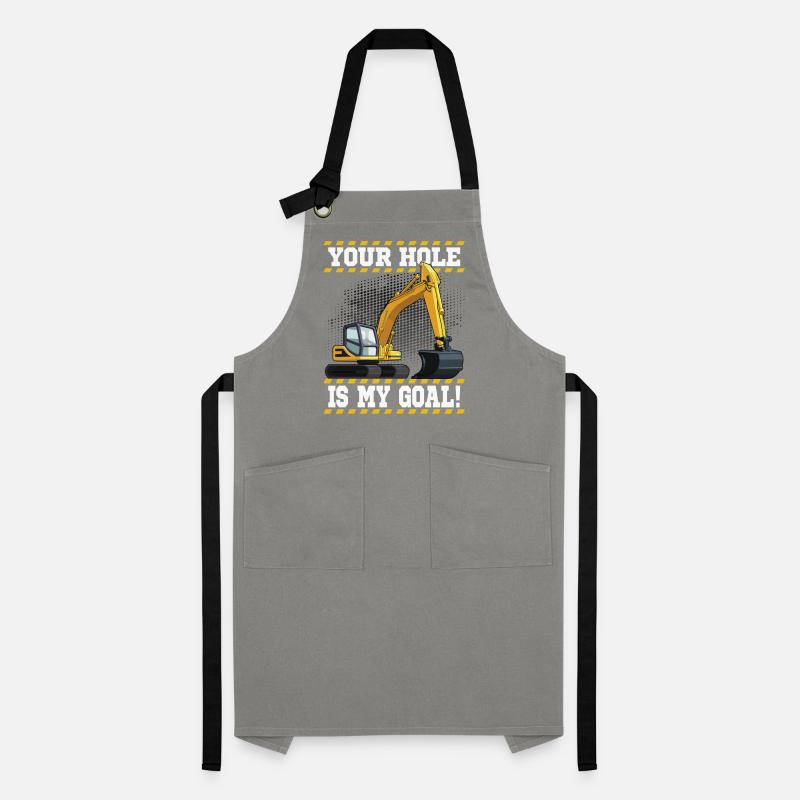 Excavator Machine Operator Work Occupation Construction Work Artisan Apron
