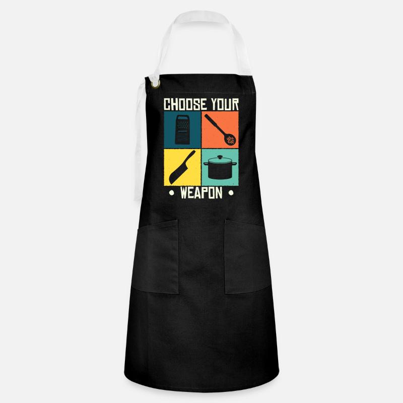 Cooking Culinary art kitchen Hobby chef - Artisan Apron - black/white