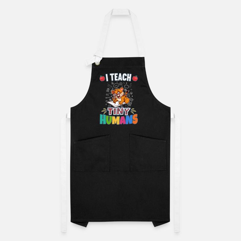 I Teach Tiny Humans Elementary School Teacher Artisan Apron