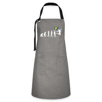 Autism Gift Autistic Asperger ADHD Autism - Artisan Apron - grey/black - Front - Zoe (177cm)