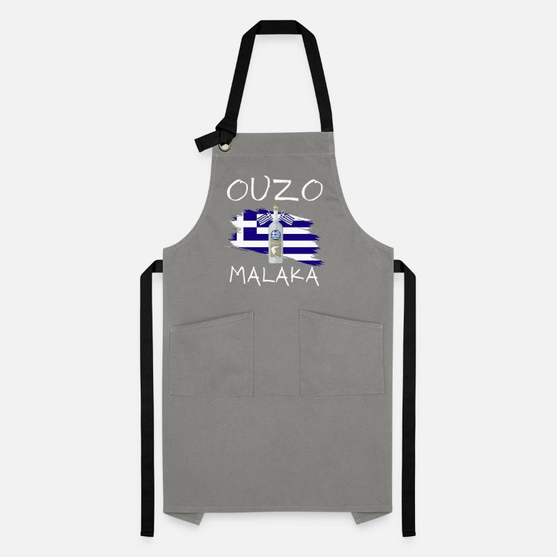 Ouzo Malaka Kontrastschürze