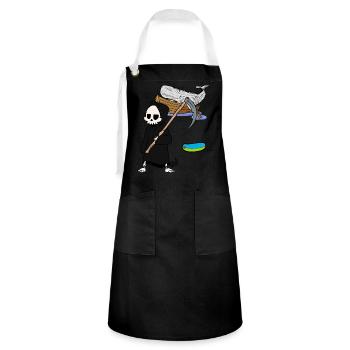 Marine mammals Whale Fish Grim Reaper Environmental protection - Artisan Apron - black/white - Front - Zoe (177cm)