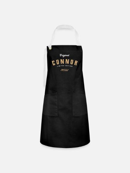 Connor Limited Edition - Kontrastschürze - Schwarz/Weiß
