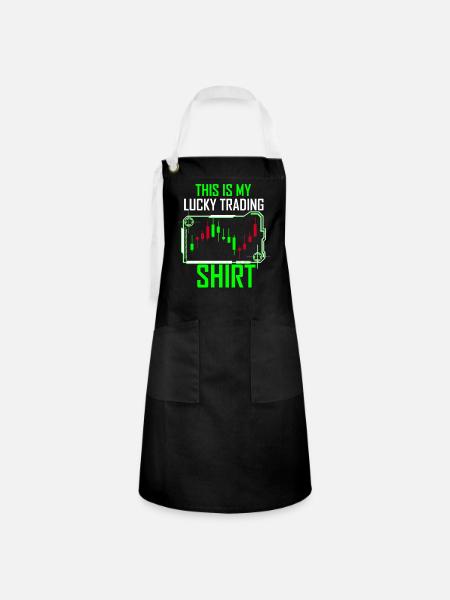 Trading Geld - Kontrastschürze - Schwarz/Weiß