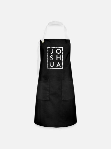 Joshua Minimalismus - Kontrastschürze - Schwarz/Weiß