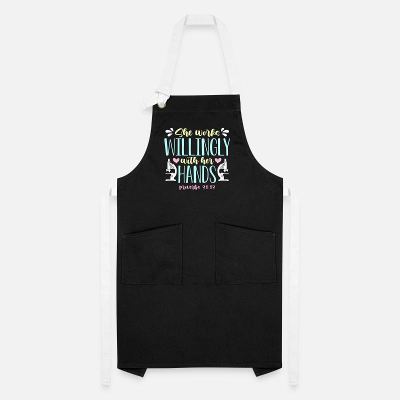 Lab Technician She Works Willingly Medical Science Kontrastschürze