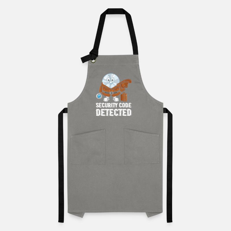 Network And Computer Security Hard Disc Detective Artisan Apron