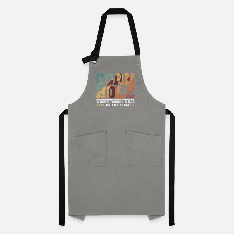 Cornhole Player Blind Hole - Funny Cornhole Artisan Apron