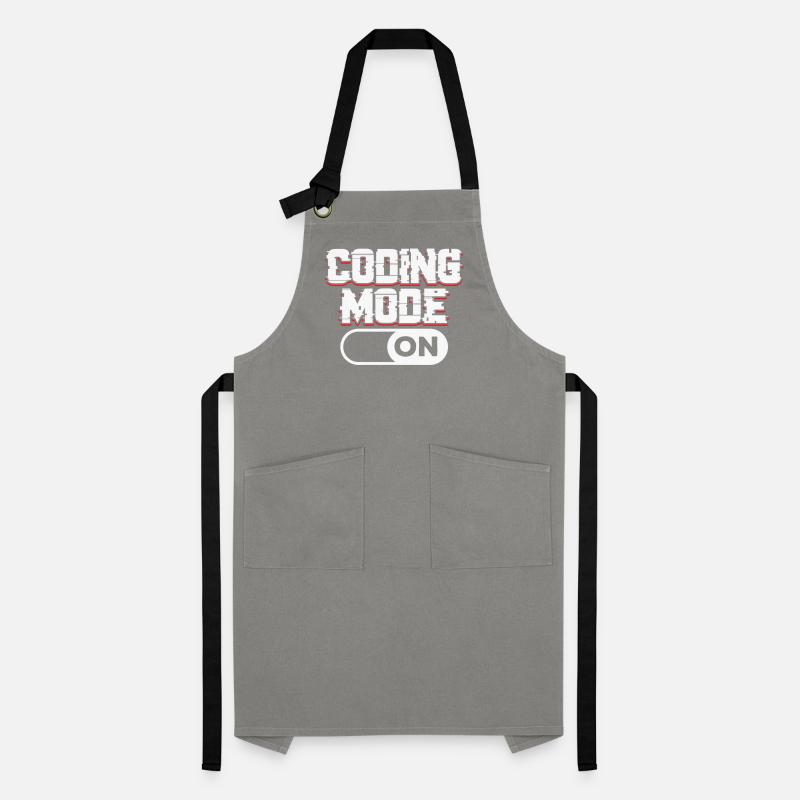 Programmiermodus Ein Coding Coder Programmierer Kontrastschürze
