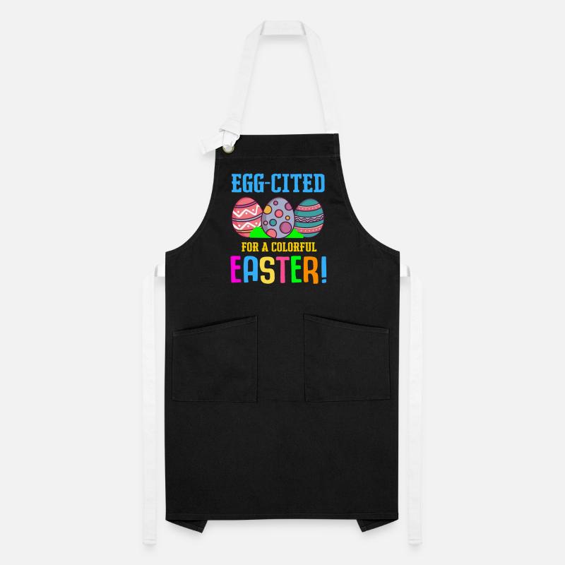 Easter Colorful Egg Dye Rabbit Egg Hunt Artisan Apron