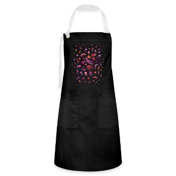 Marine animal Marine animal Aquarist - Artisan Apron - black/white - Front - Zoe (177cm)