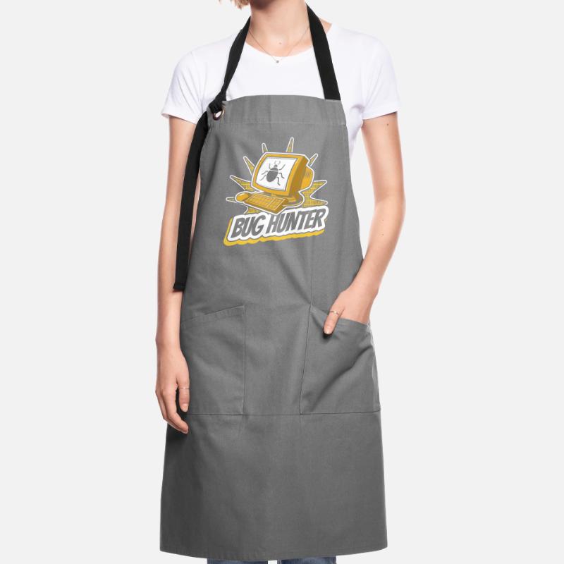 Bug Hunter Softwareingenieur Developer Coder Kontrastschürze