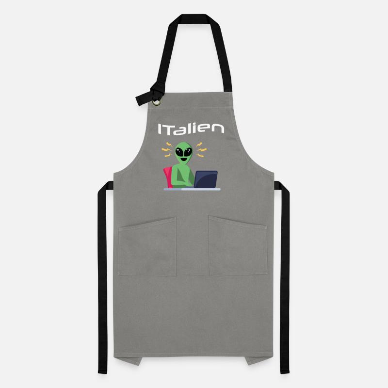 ITalien Alien Informatiker Hacker Coder Artisan Apron