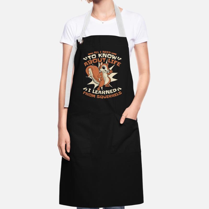 I learned from Squirrels Squirrel Fox Squirrel Artisan Apron