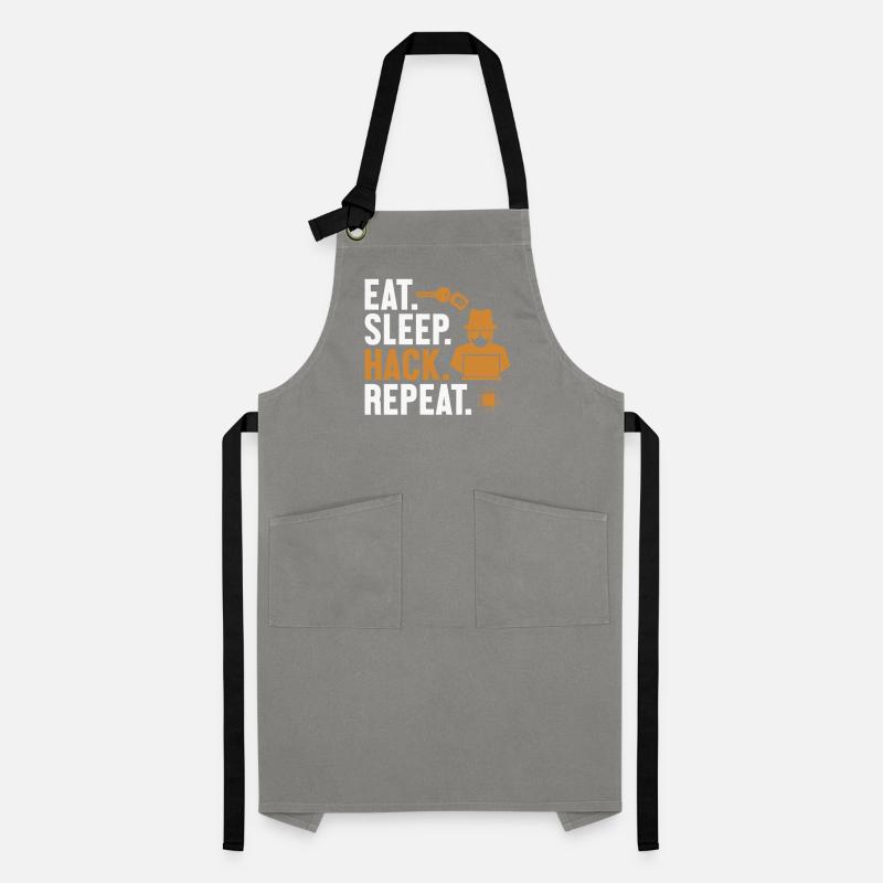 Eat Sleep Hack Repeat Social Engineering Phishing Artisan Apron