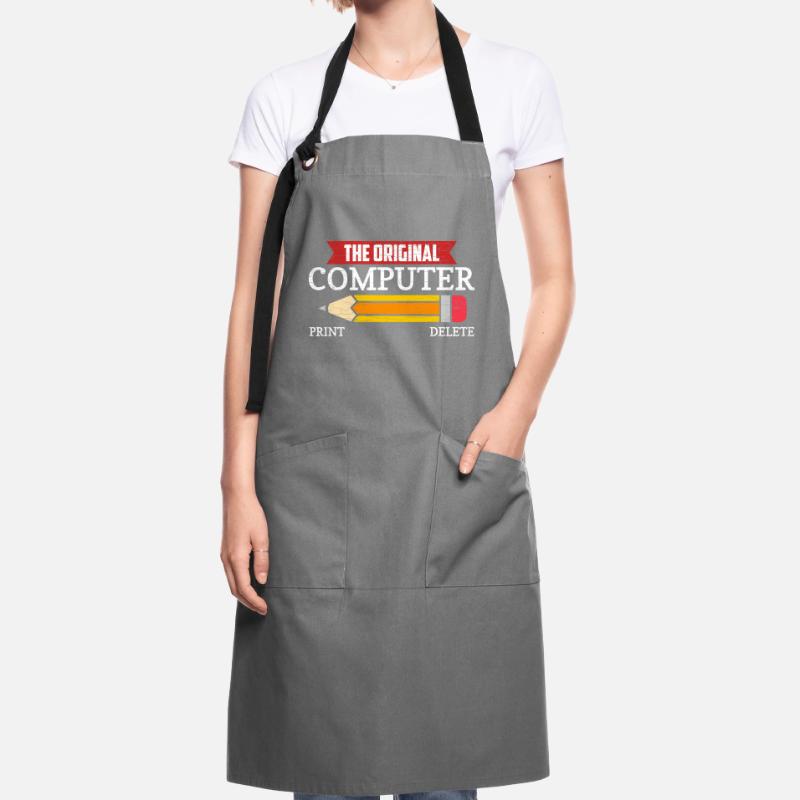 Computer Nerd Programmierer Informatiker Kontrastschürze