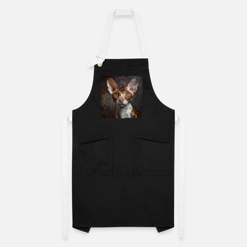 Cornish Rex Kätzchen Cornish Rex Katze Kontrastschürze