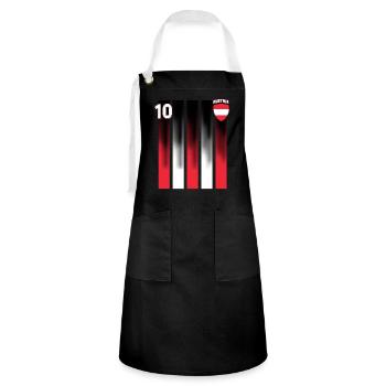 Austria Austria Vienna Styria Tyrol - Artisan Apron - black/white - Front - Zoe (177cm)