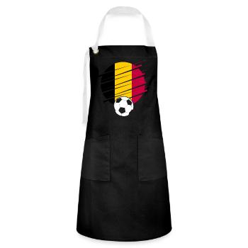 Belgium Belgique Belgie Belgium Brussels Football - Artisan Apron - black/white - Front - Zoe (177cm)