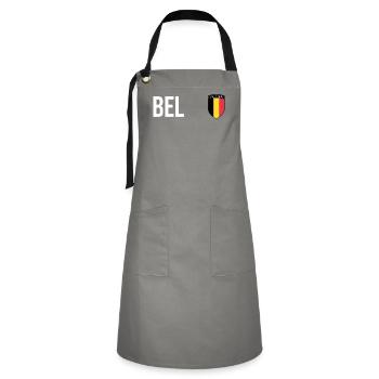 Belgium Belgique Belgie Belgium Brussels Football - Artisan Apron - grey/black - Front - Zoe (177cm)