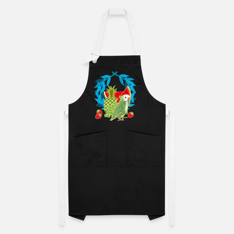 Fruit Foxes Fruit Summer Parrot Artisan Apron