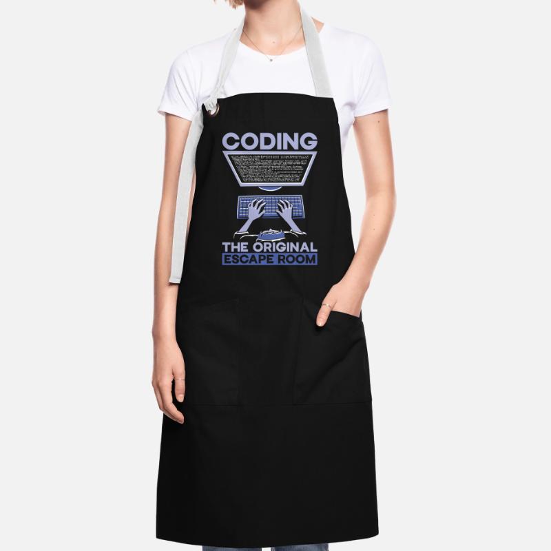 Programmierer Informatiker Computer Nerd Geschenk Kontrastschürze
