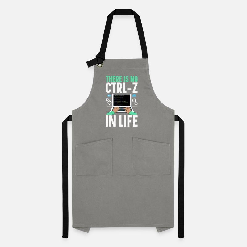 Programmierer Informatiker Computer Nerd Geschenk Kontrastschürze