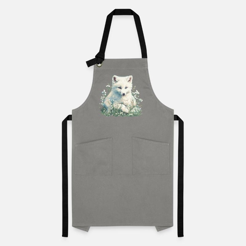 Arctic Fox Polarfüchse Polarfuchs Kontrastschürze