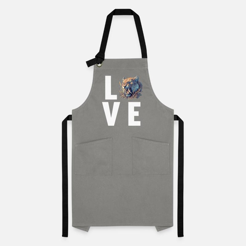 Saber-Toothed Tiger Sabertooth Tiger Artisan Apron