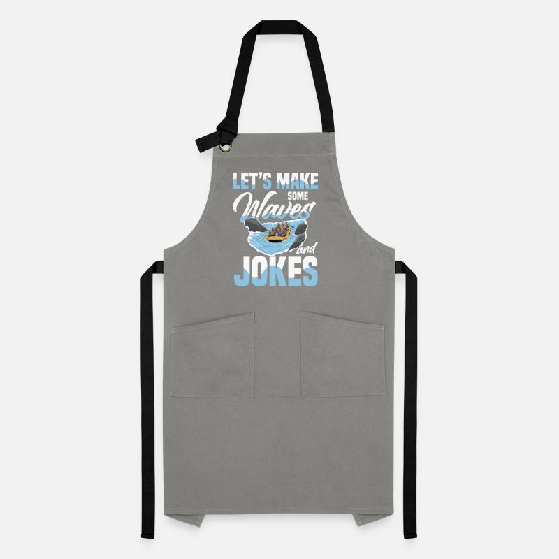Let's make waves and jokes while rafting Artisan Apron