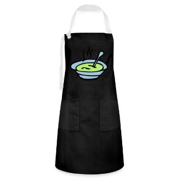 soup bowl plate - Artisan Apron - black/white - Front - Zoe (177cm)