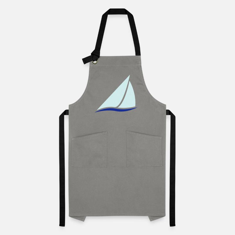 Sailing Boat Logo Artisan Apron