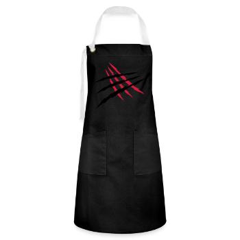 2 scratches wound - Artisan Apron - black/white - Front - Zoe (177cm)