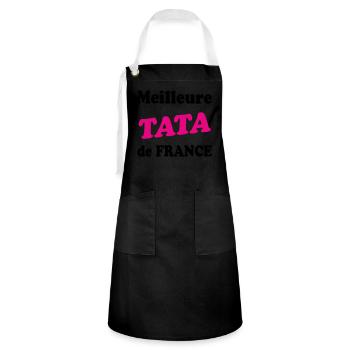Best TATA in France - Artisan Apron - black/white - Front - Zoe (177cm)
