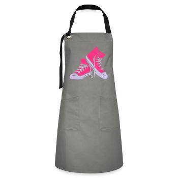cool shoes - Artisan Apron - grey/black - Front - Zoe (177cm)