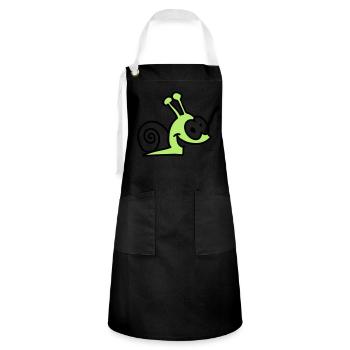 funny snail - Artisan Apron - black/white - Front - Zoe (177cm)