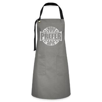 I prefer not to - Artisan Apron - grey/black - Front - Zoe (177cm)