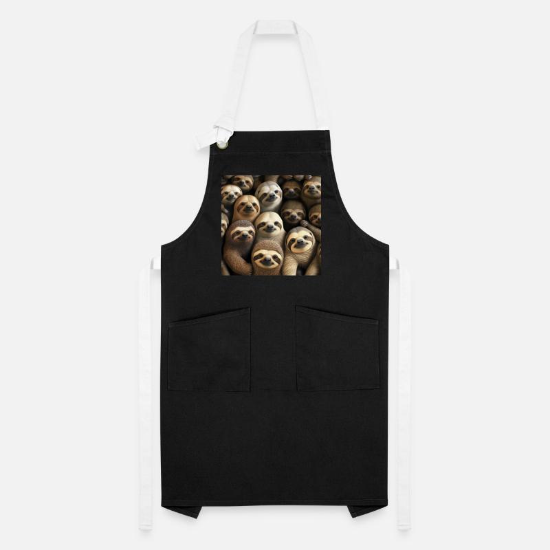 Sloths Pattern Artisan Apron