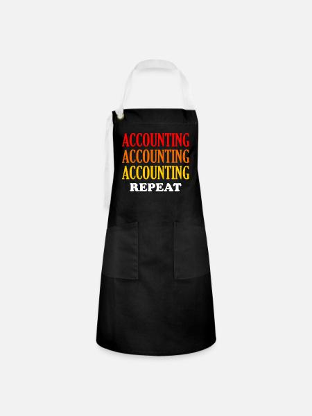 Accounting Repeat - Kontrastschürze - Schwarz/Weiß