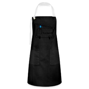Fire - Artisan Apron - black/white - Front - Zoe (177cm)