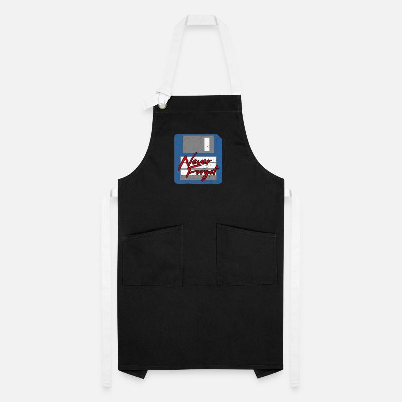 Never Forget Diskette Computer Memory PC Retro Artisan Apron