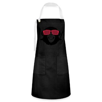 monkey_shades_op2 - Artisan Apron - black/white - Front - Zoe (177cm)