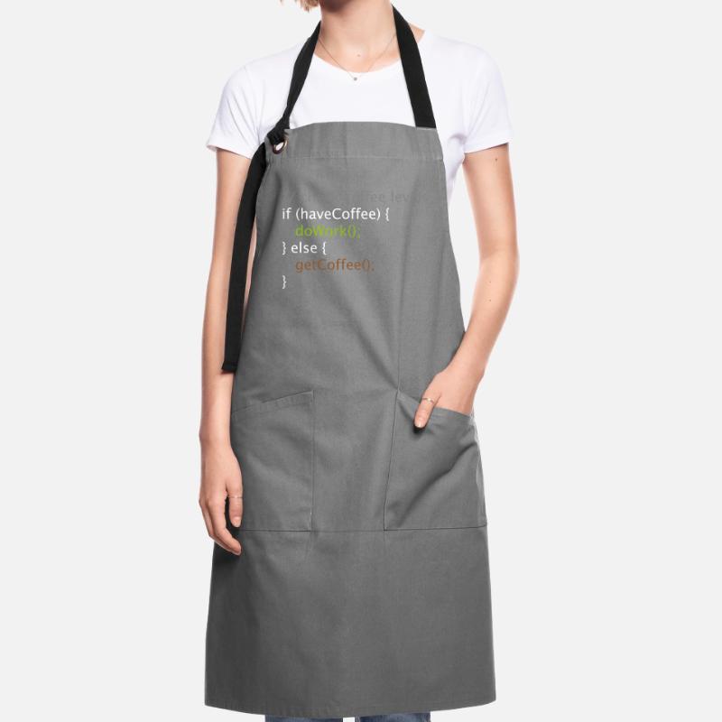 Computer Science Nerd Geek Programmer Coffee Work Artisan Apron
