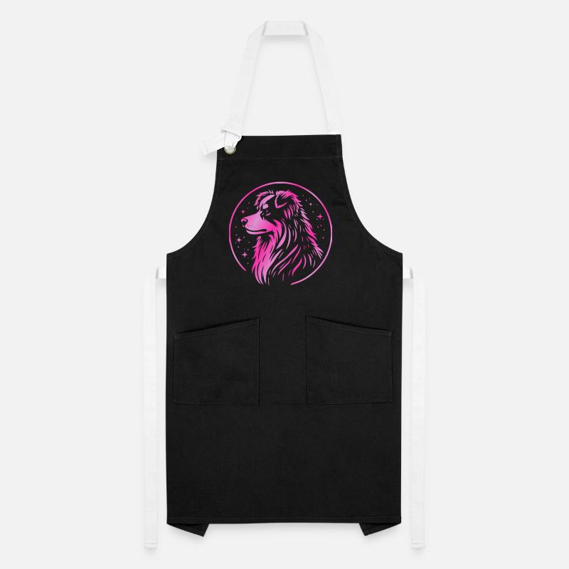 Traumhund Aussie pink Kontrastschürze