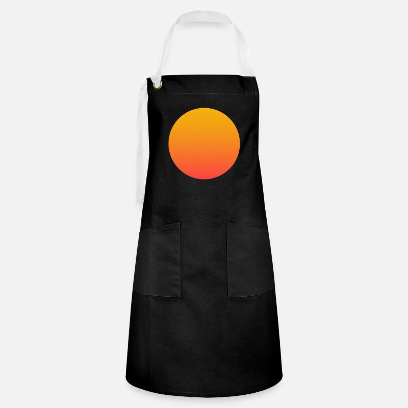 sun - Artisan Apron - black/white
