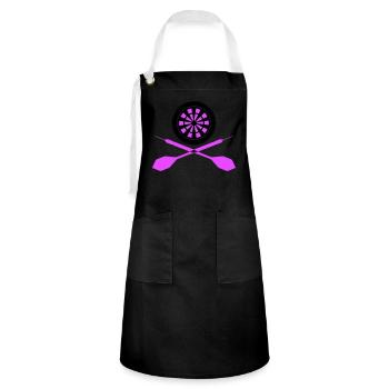 Dart Sport Logo - Artisan Apron - black/white - Front - Zoe (177cm)