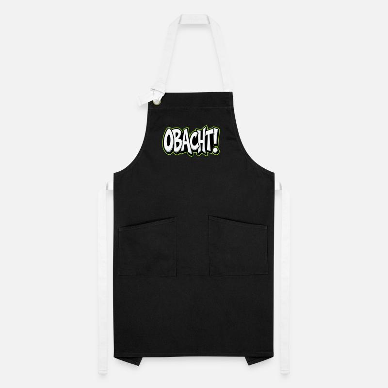 Caution Bavarian Saying Dialect Warning Artisan Apron